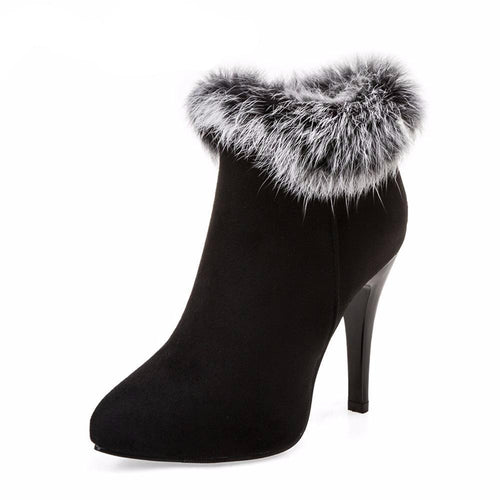 Winter Fur Ankle Boots - Jubicka
